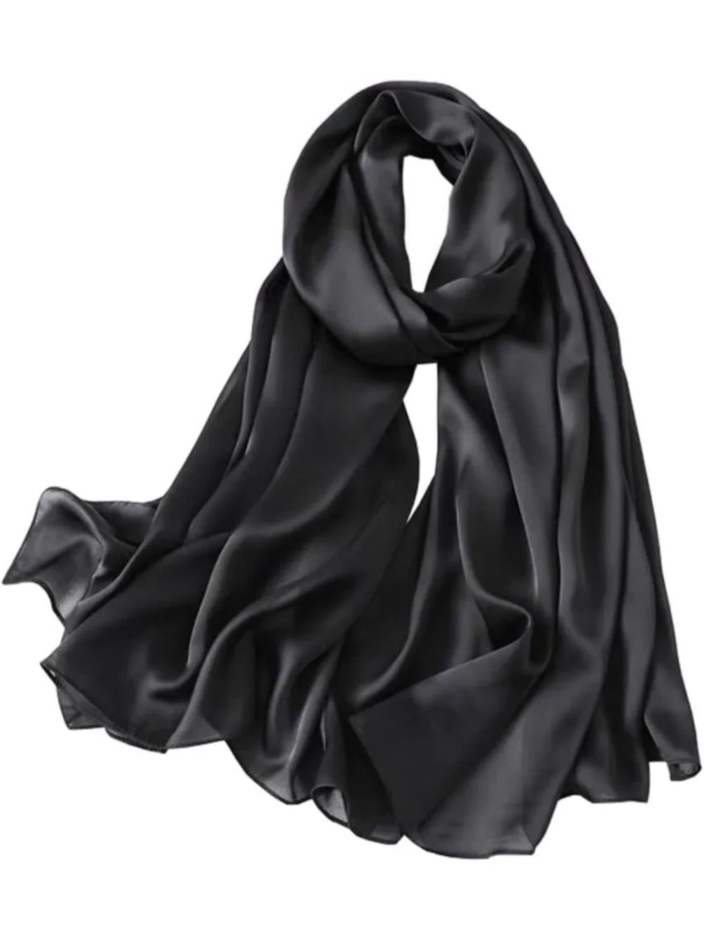 Luxurious 100% Silk Long Scarf | Large Oblong Shawl for Women | Gift-Ready